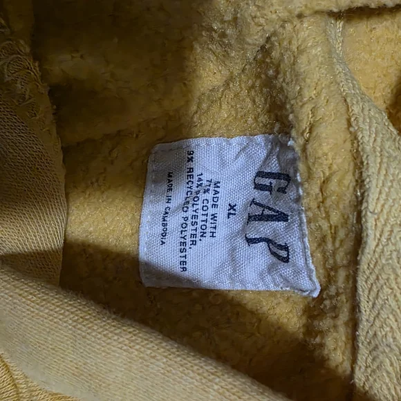 GAP Factory Men's Mustard Hoodie - Picture 3 of 3